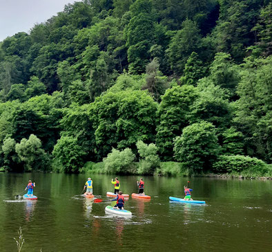 SUP Einsteiger Kurse auf dem Neckar zwischen Heidelberg und Heilbronn