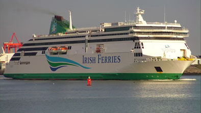 Le M/V Ulysses, navire amiral de l'armement irlandais Irish Ferries.