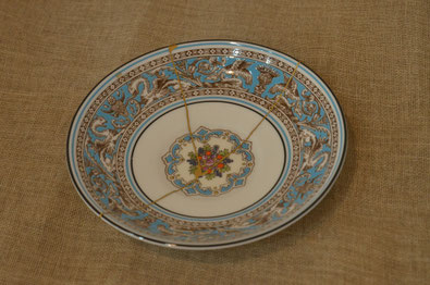 中国 赤絵 魚藻文瓶 大壷 金継ぎ直し N R5683C 中国 赤絵 魚藻文瓶 大