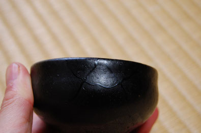 黒漆で漆直し