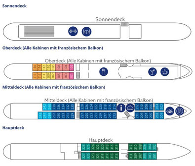 Deckplan Belvedere nicko cruises 2026 