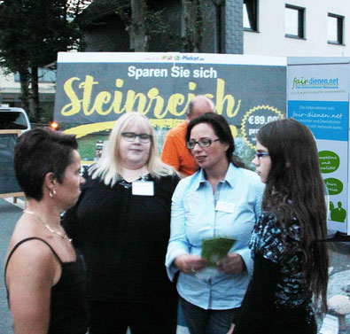Unternehmernetzwerk fair-dienen - bei einer Veranstaltung in Sprockhövel