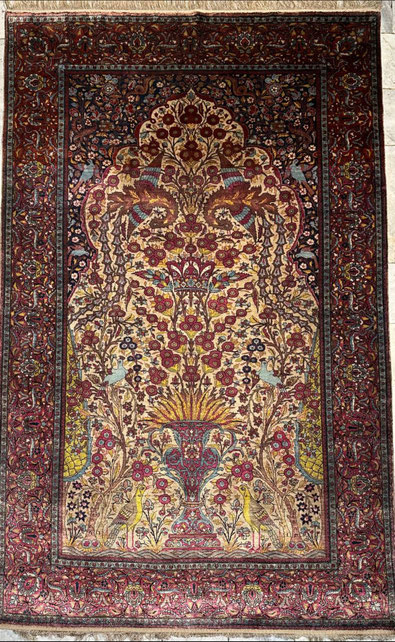 KASHAN(カシャーン)SILK - ペルシャ絨毯 キリム ペルシャンファルシー KASHAN(カシャーン)SILK - ペルシャ絨毯 キリム ペルシャンファルシー