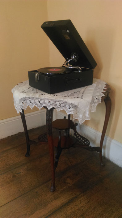 old music grammophone inside the old residency, visit south africa graaff reinet