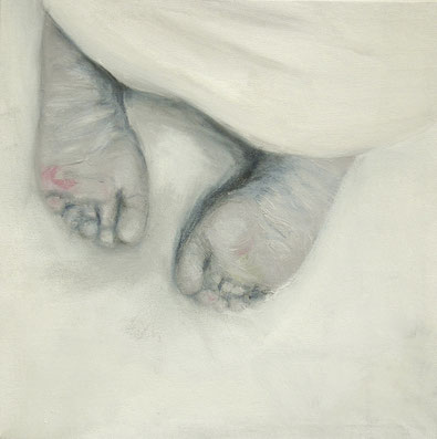 Haut/Füsse 45x45cm 2007 oil on canvas