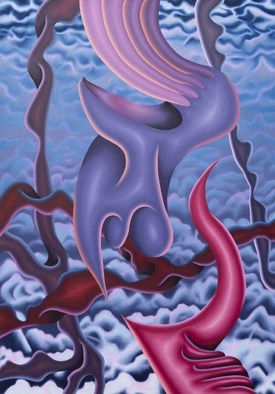 Conclusion, 2024, oil on canvas, 200 x 140 cm