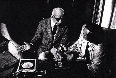 Gianni Pettena con Buckminster Fuller, 1975