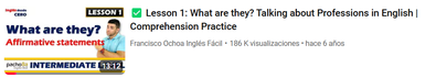 Lesson 1: What are they? Talking about Professions in English | Comprehension Practice