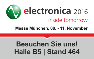 Besuchen Sie uns auf der electronica in Muenchen