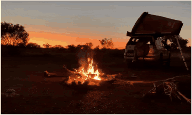 Campfire im Busch