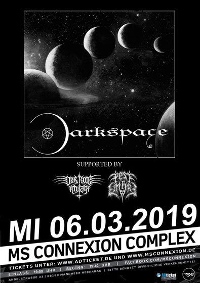 06.03.19 DE, Mannheim, Connexion Complex mit DARKSPACE, DER ROTE MILAN und PEST EMPIRE