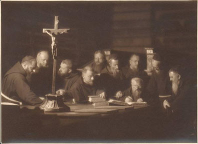 Sommariva Emilio, Ritratto di gruppo di Frati Cappuccini
