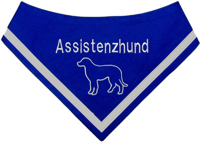 Hundehalstuch bestickt,Assistenzhund,Therapiehund, Begleithund