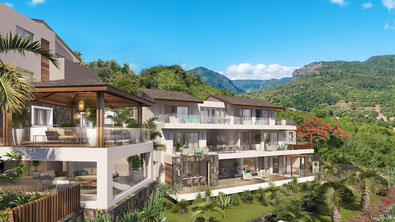 Nouvelle résidence haut de gamme dans Domaine de PALMYRE : MONTANA OCEANO appartements et penthouses vue mer ile maurice