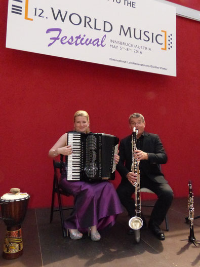 Sing Your Soul Klezmer Ulrich Lehna Meike Salzmann Akkordeon Klarinette Bassklarinette 