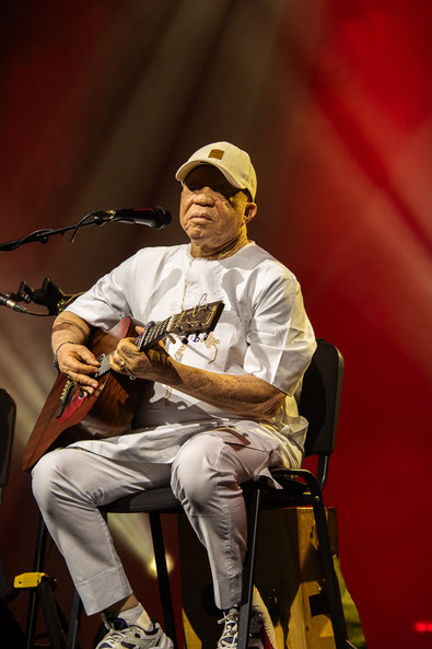 Salif Keita, chapiteau de Jazz in Marciac, jeudi 31 juillet 2025. Photographie : Laurent Sabathé
