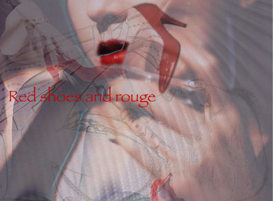 red shose and rouge