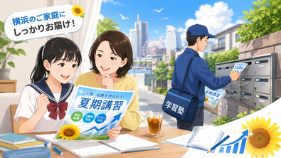 塾の夏期講習告知に横浜ポスティングが効果的な理由
