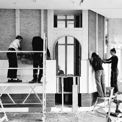 Innenausbau mit Hanfkalk