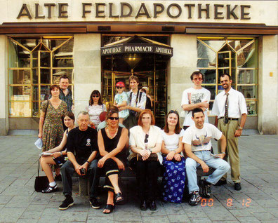 Hubert Haensel samt Familie besucht den Wr. PR-Stammtisch