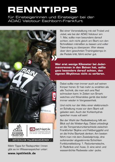Radsport-Renntipps für Einsteigerinnen und Einsteiger 