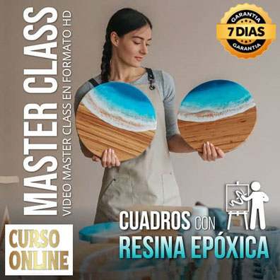 Aprende Online Cuadros con Resina Epoxica, cursos de oficios online,