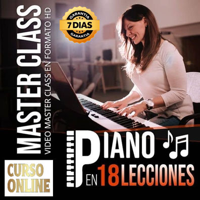 Curso Online Piano en 18 Lecciones, cursos de oficios online,