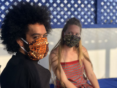 Jolis Masques en tissus - Masque de protection en wax - Normes Afnor