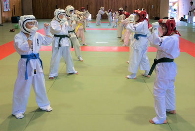 空手道 禅道会／武道空手少年クラブでは、下は3歳児から上は60歳代の方まで三百余名が武道の稽古に励んでいます。