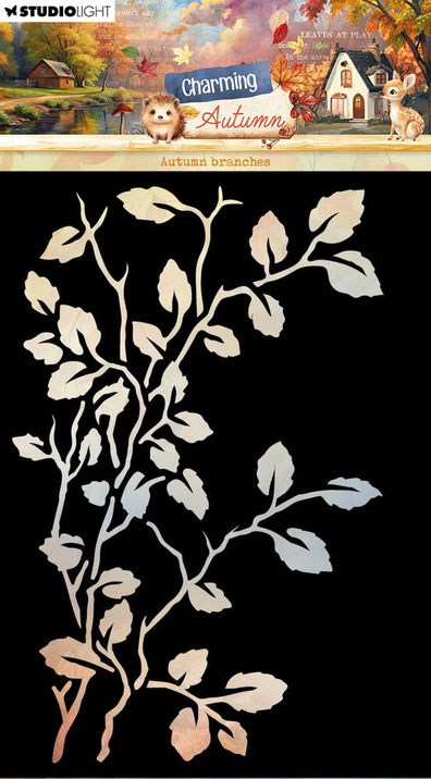 Studio Light – Embellishments – Charming Autumn Paper Elements Leaves, Animals & Houses - SL-CA-PE28