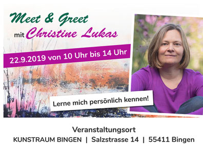 Die Ausstellung Streifzüge in Farbe ist vom 14. - 29.09.2019 im Kunstraum Bingen zu sehen