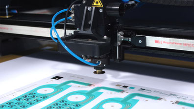 Laser cutting of front foils and membrane keyboards – roos.gmbh