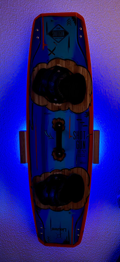 Wakeboard Wandhalter Wand Montage vertikal