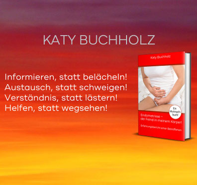 Frau hält Hände auf den Bauch, Schmerzen, Buch-Cover