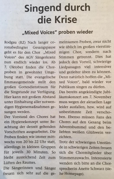 aus der Rodgau Zeitung vom 09.10.2020