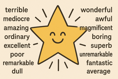 Fabulous - Sinónimos y antónimos en inglés - Ejercicio
