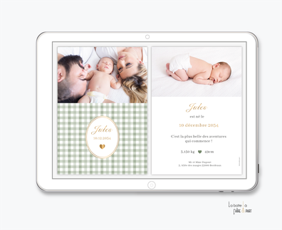 faire-part naissance garçon numérique-faire part électronique-faire part numérique-imprimable-pdf numérique-faire part connecté-faire-part à envoyer par sms-mms-par mail-réseaux sociaux-whatsapp-facebook- vichy-retro-vintage