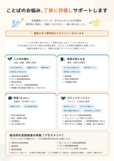 ことばの評価・検査について