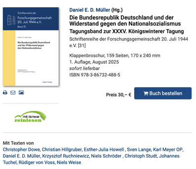 Dr.Niels-Schröder - Mitglied der Forschungsgemeinschaft 20. Juli 1944 - Autor und Zeichner von Graphic Novels. Diplom-Designer, Meisterschüler der Universität der Künste zu Berlin.