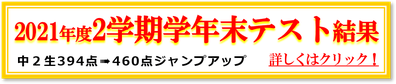 2021年2学期学年末テスト