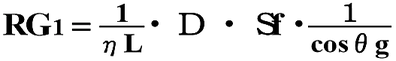  発電機出力係数（ＲＧ）の算出式