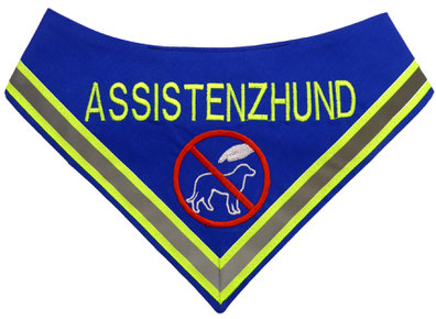 Azubi, Halstuch, Neongelb, Assistenzhund