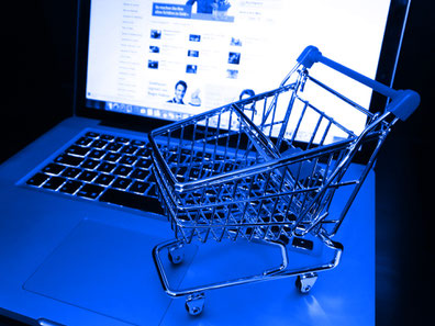 Einkaufswagen für Interneteinkauf