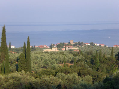 Blick von der Terrasse auf Ag. Dimitrios