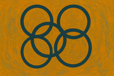 Eine Abbildung von fünf abstrakten Kreisen. Sie symbolisieren systemisches Arbeiten mit einem Psychologen. Vielleicht auch in Gladbeck, Kirchhellen und Dorsten.