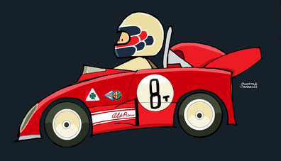 Peter Revson by Muneta & Cerracín