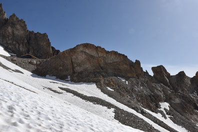 Le refuge Adèle Planchard après travaux - Grande Ruine - Brevoort - Arête de la Plombière