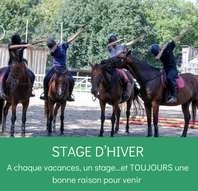 programme des stages poney et cheval aux Grilles en 2020