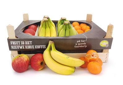 In de Box op Maat zit alleen het fruit dat bij jou gegeten wordt en zo voorkomen wij verspilling