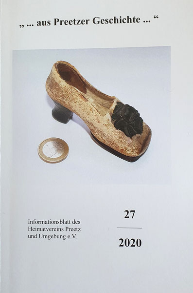 Titelbild: Symmetrischer Schuh, 8 cm groß, Gesellenstück eines Schumachers von 1852 oder 1867 / Foto: Frauke Eggers